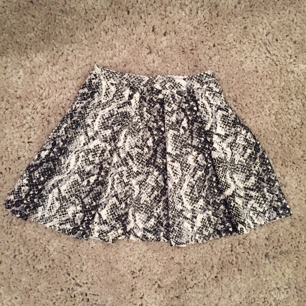 Snakeskin Pattern Circle Skirt - image 1
